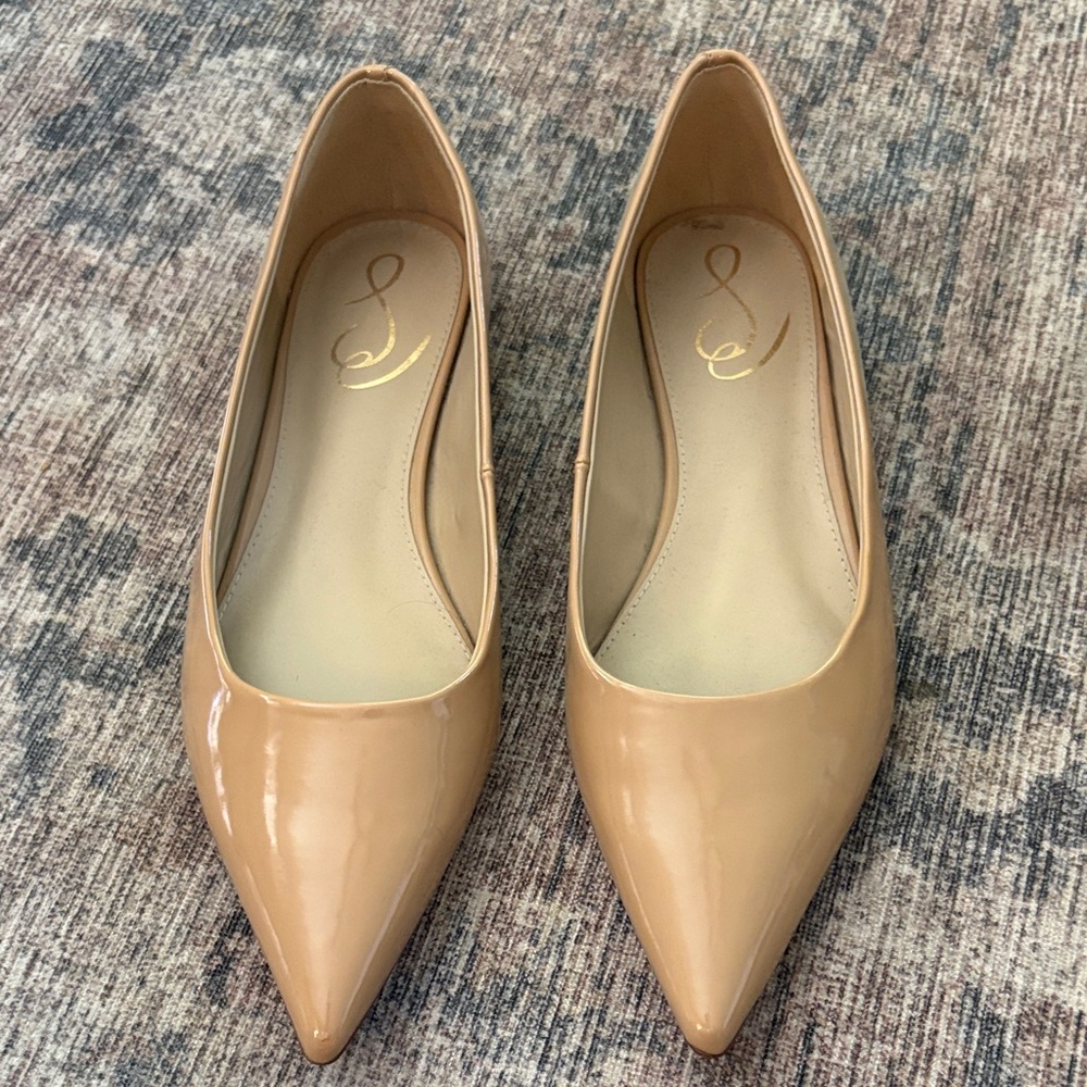 Sam Edelman Tan Pointed Flats